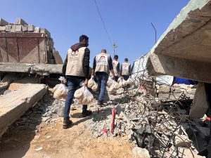 استجابة إغاثية: توزيع اكثر من 47 ألف ربطة خبز في شمال غزة