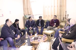 وفد من (OCHA) و (oPt HF) يُنفذ زيارة متابعة وتدقيق لمشاريع جمعية تطوير بيت لاهيا