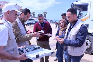 وفد من (OCHA) و (oPt HF) يُنفذ زيارة متابعة وتدقيق لمشاريع جمعية تطوير بيت لاهيا