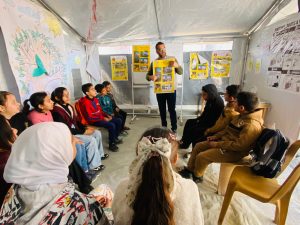 اختتام جلسات التوعية من المخلفات الحربية لـ 466 طالب بالتعاون مع مؤسسة HI