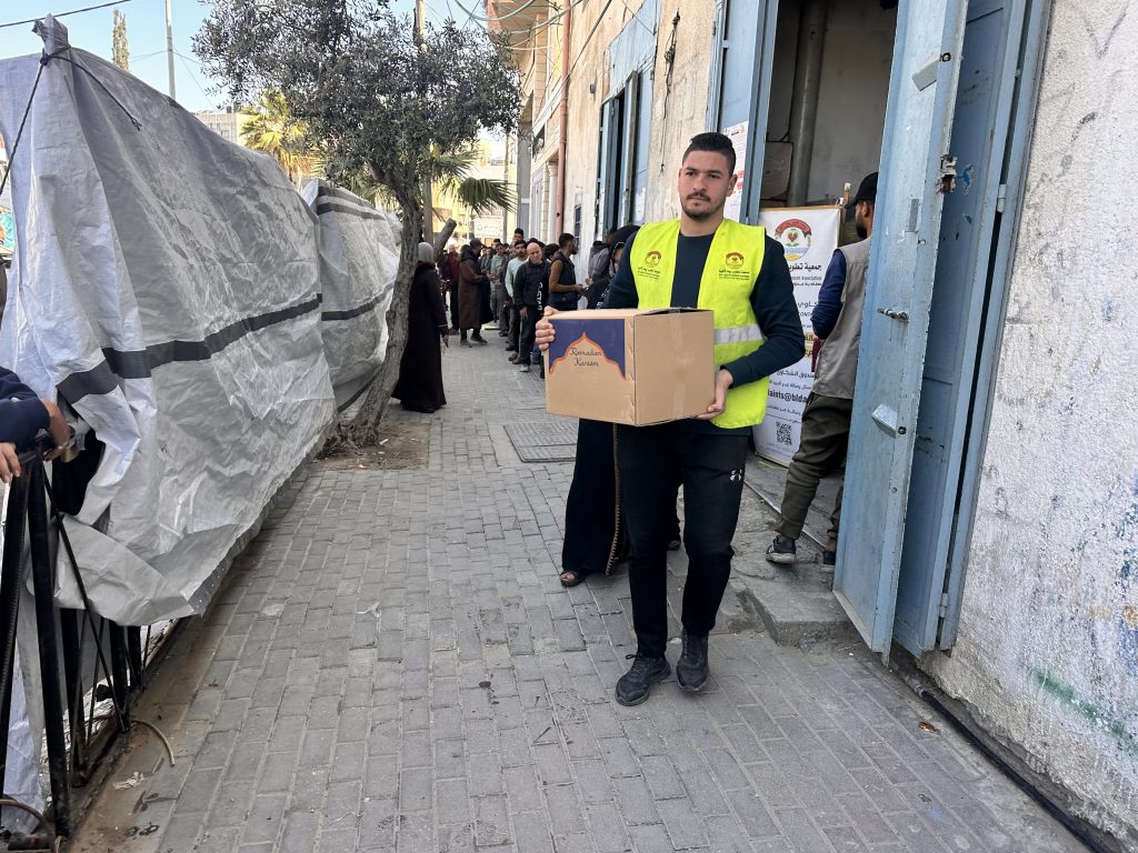 Emergency Food Parcel Distribution, Supported by (WCK)