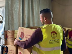 توزيع المساعدات القطرية في شمال غزة بالشراكة مع مؤسسة (MECA)