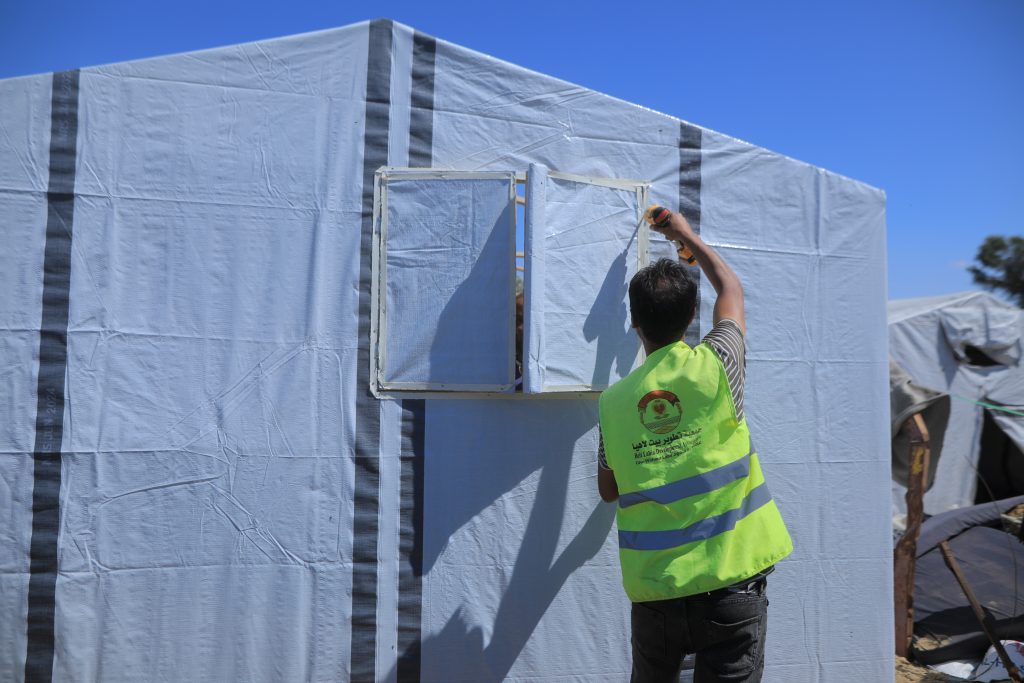 Installation and Equipment of 53 Tents for Displaced Families in Partnership with IOM