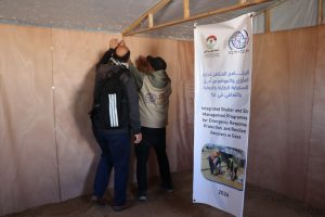 مشروع تركيب وتجهيز 53 خيمة للأسر النازحة بالشراكة مع (IOM)