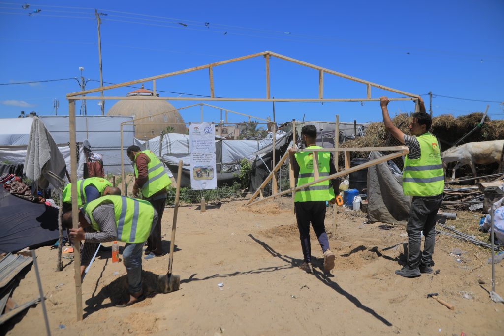 Installation and Equipment of 53 Tents for Displaced Families in Partnership with IOM