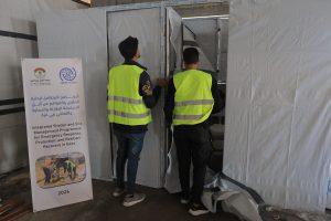مشروع ترميم 300 منزل للعائلات المتضررة في مناطق شمال غزة بالشراكة مع (IOM)
