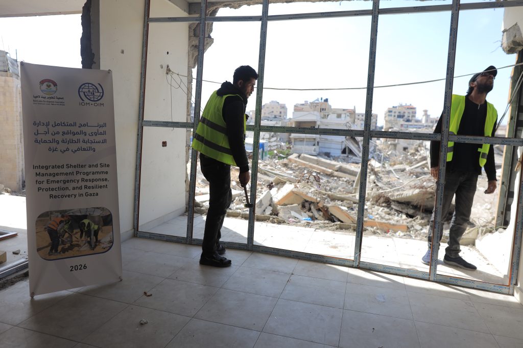 Implemented the repair of 300 houses for affected families in Gaza strip in Partnership with (IOM)